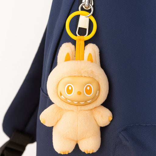 Plush Toy Cartoon Keychain with Hook Assorted Colorful Animal Design 1 Pc by Your Brand