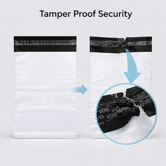 Tamper Proof Courier Bags(09X12 PLAIN 180 POD M1) - 100 pcs by Your Brand