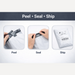 Tamper Proof Courier Bags(6.5X08 PLAIN 180 POD M1) - 100 pcs by Your Brand