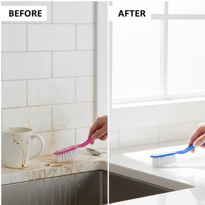 Multi-Purpose Kitchen Cleaning Brushes 3 Pc