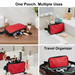 Portable Travel Hand Pouch / Shaving Kit Bag for Multipurpose Use (Red) by Your Brand