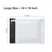 POD pouch Secure Tamper Proof Courier Bags,100 pcs (14 x 16 Inch) by Your Brand