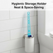 2 In 1 Double Hockey Stick Shape Toilet Brush by Your Brand