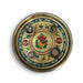 Stainless Steel Pooja Thali with Golden Chain, Diamond, Pearl & Fancy Stones by Your Brand