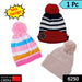 Cap for Winter Woolen Knitted Black Inside Fur Caps by Your Brand