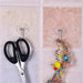 Multipurpose adhesive hooks, small stainless steel set