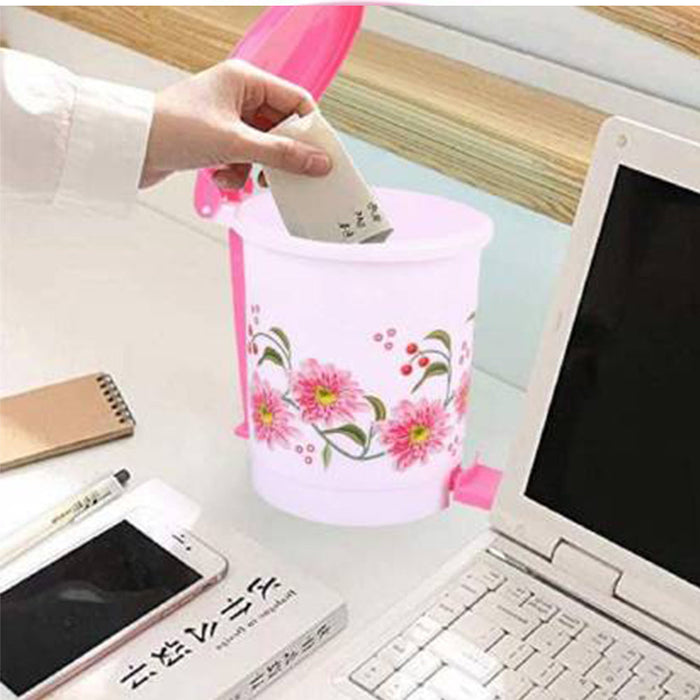 Plastic Pedal Dustbin / Desk Dustbin by Your Brand