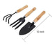 Gardening Tools - Hand Cultivator, Small Trowel, Garden Fork (Set of 3) by Your Brand