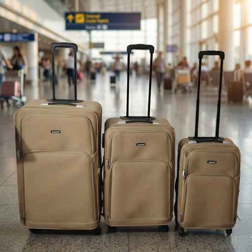 3 In 1 Soft side Trolley Luggage Set 3 Piece by Your Brand