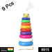 Plastic Baby Kids Teddy Stacking Ring Jumbo Stack Up Educational Toy 9pc by Your Brand