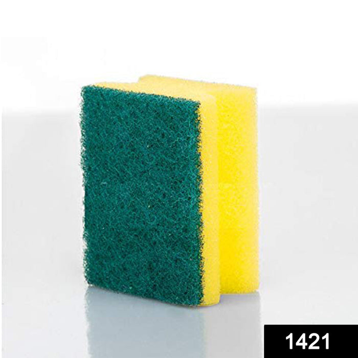 Scrub Sponge 2 in 1 Pad for Kitchen, Sink, Bathroom Cleaning Scrubber by Your Brand