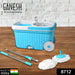 Sporty Plastic Spin Mop with Bigger Wheels & Auto Fold Handle for 360° Cleaning by Your Brand