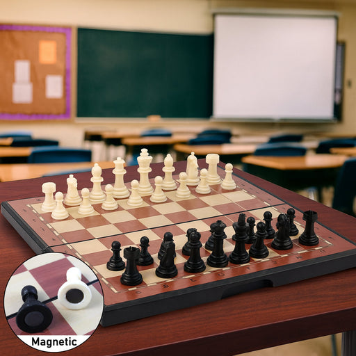 Premium Portable Chess Set Plastic Chess Pieces (1 Set) by Your Brand