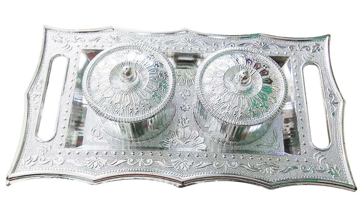 Multipurpose Decorative Multi Storage Mukhwas Dani / Serving Tray by Your Brand