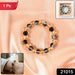 Elegant Dual-Tone Crystal Beaded Stretch Bracelet (1 Pc) by Your Brand