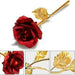 24K Artificial Golden Rose / Gold Red Rose with Gift Box (10 inches) by Your Brand