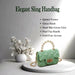 Elegant Quilted Mini Handheld & Sling Fashion Handbag (1 PC) by Your Brand