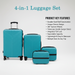 4-in-1 Luggage Set – Durable and Stylish Hard Shell Suitcase Set by Your Brand