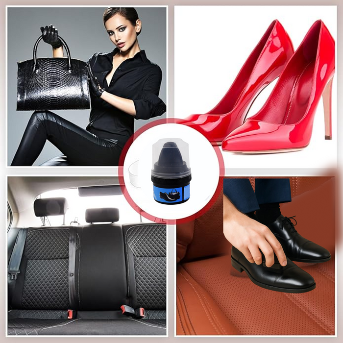 Instant Shoe Shine Sponge with Liquid Polish (1 Pc) by Your Brand