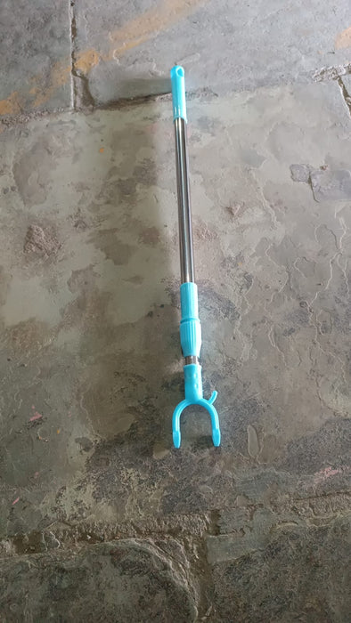 Stainless Steel Telescopic Pole Clothes Hooks Hanger (1 Pc / 1 Mtr.) by Your Brand