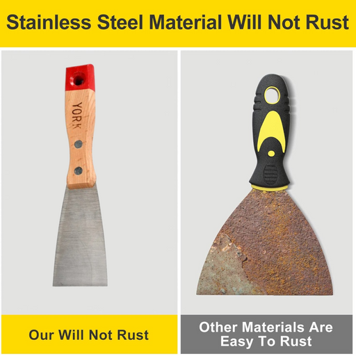 Putty Knife Set with Soft Handle for Drywall & Painting by Your Brand