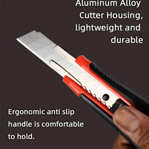 Heavy Duty 18mm Cutter Knife Set with Extra Blades for Office & Home by Your Brand