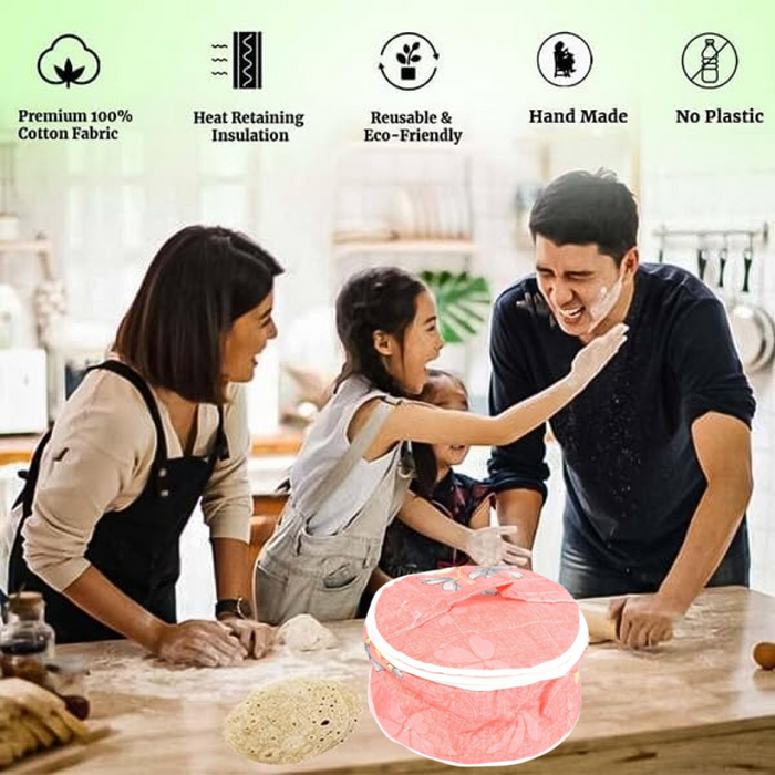 Hot Chapatti Washable Cotton Cloth Casserole Box