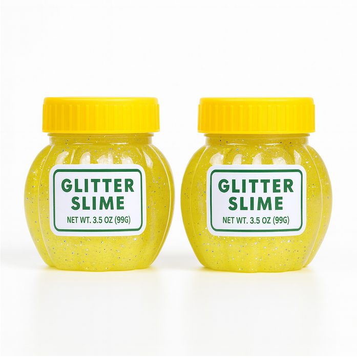 Soft Jar Slime Combo of Glitter Slime and Crystal Slime by Your Brand