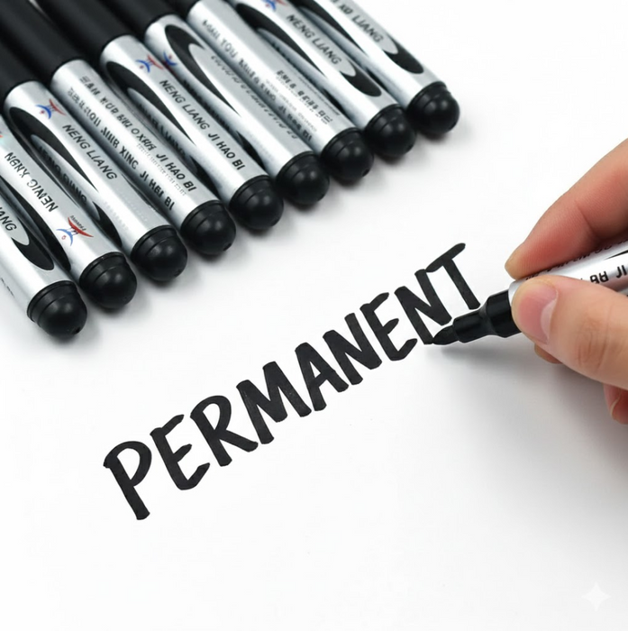 10 Pc Permanent Black Marker by Your Brand