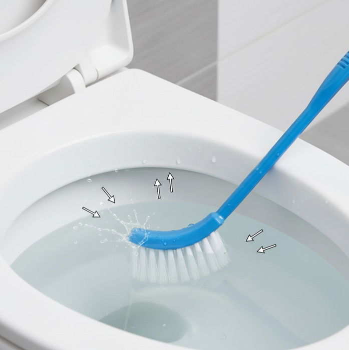 Single Sided Bristle Plastic Toilet Cleaning Brush by Your Brand