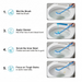 Single Sided Bristle Plastic Toilet Cleaning Brush by Your Brand