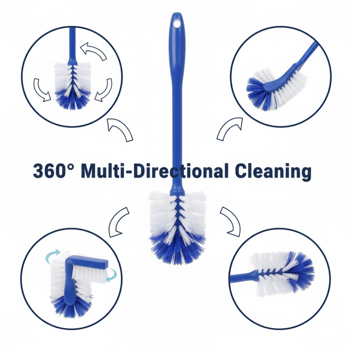 2 In 1 Double Hockey Stick Shape Toilet Brush by Your Brand