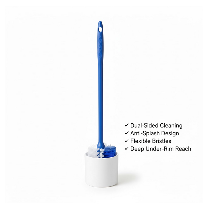 2 In 1 Double Hockey Stick Shape Toilet Brush by Your Brand