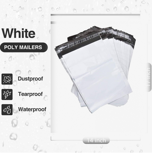 Tamper Proof Courier Bags(12X14 PLAIN 180 POD M1) - 100 pcs by Your Brand