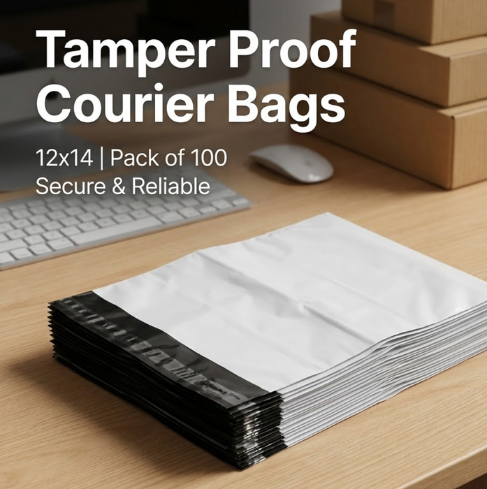 Tamper Proof Courier Bags(12X14 PLAIN 180 POD M1) - 100 pcs by Your Brand
