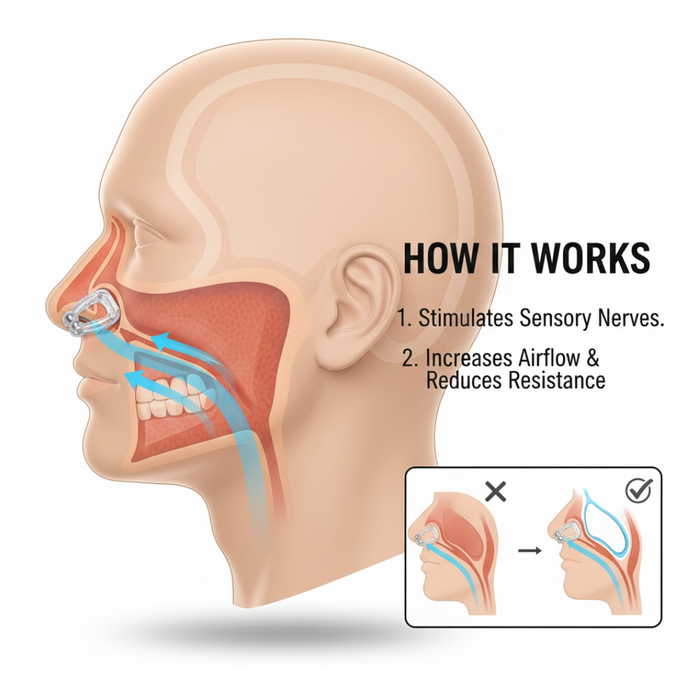 Anti-Snore Nose Clip (Silicone, 1 Pc)