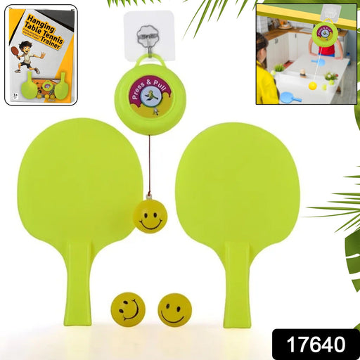 Portable Indoor Hanging Table Tennis with Three Ball, Table Tennis Self Training Set by Your Brand