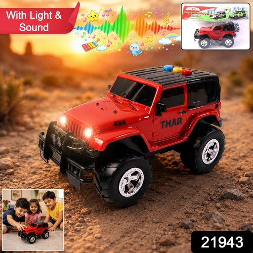 Kids Hunter Off-Road Friction Powered Toy Jeep Car (1 Pc) by Your Brand