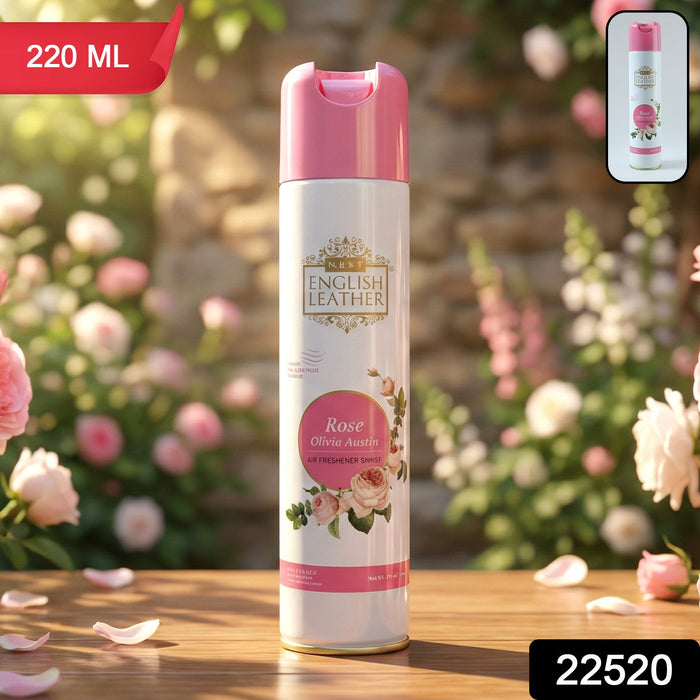 Next Premium English Leather Rose Air Freshener Spray 220 ML by Your Brand