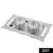 Multipurpose Decorative Multi Storage Mukhwas Dani / Serving Tray by Your Brand