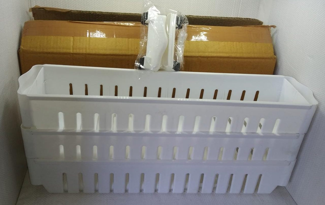 Multipurpose 3 Layer Slim Side Space Saving Storage Organizer Rack Shelf by Your Brand