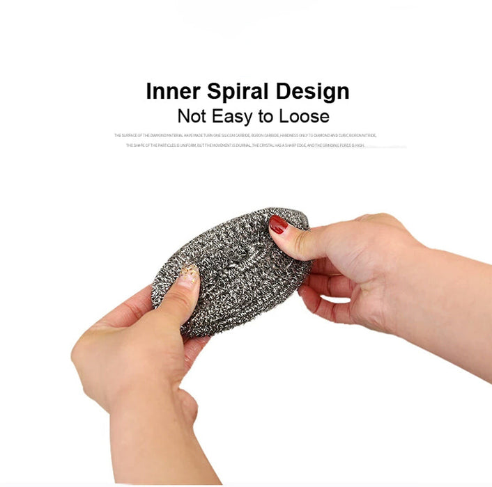 Round Shape Stainless Steel Ball Scrubber by Your Brand
