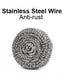 Round Shape Stainless Steel Scrubber (Pack of 6) by Your Brand