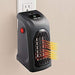 Space-saving electric plug-in heater with digital temperature control, 400W.