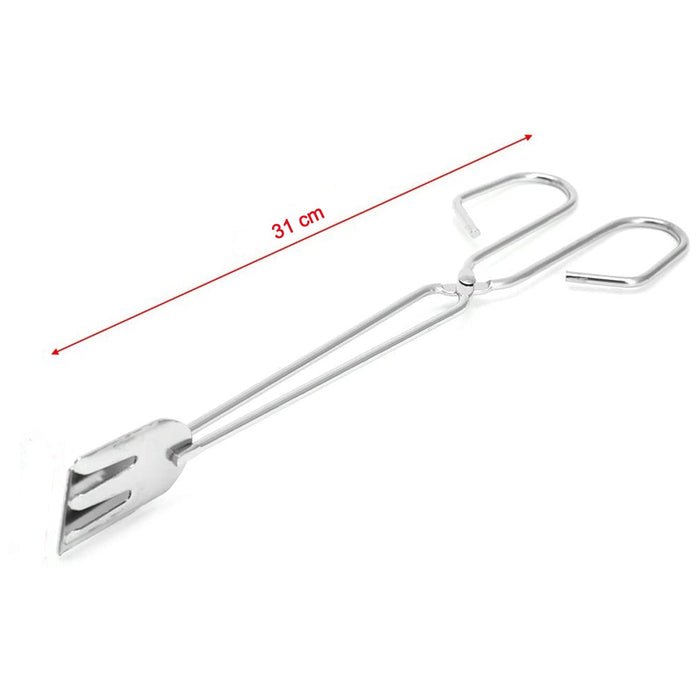 31cm Multi-Functional Metal BBQ Tongs for Serving (Clamp, Durable) by Your Brand