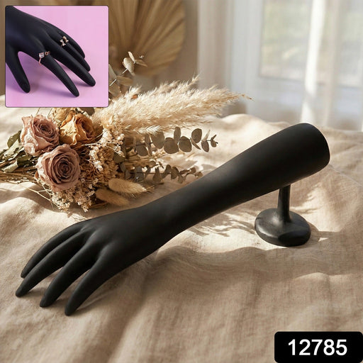 Elegant Black Hand-Shaped Jewelry Display Stand (1 Pc) by Your Brand