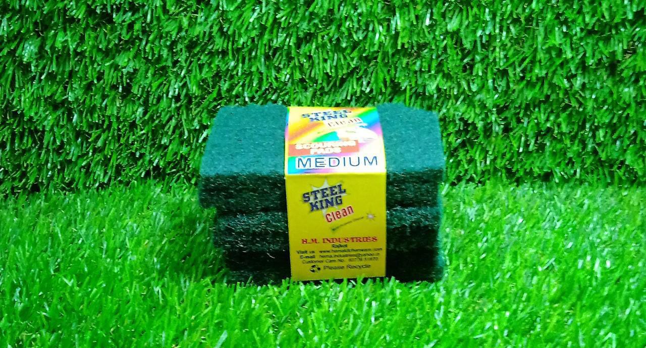 Scrub Sponge Cleaning Pads Aqua Green (Pack Of 6) by Your Brand