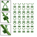 30pcs wall Plant Climbing Clip widely (Box/30 Pcs Set) by Your Brand