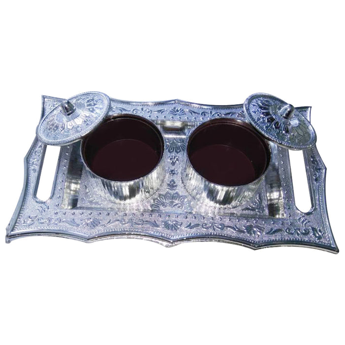 Multipurpose Decorative Multi Storage Mukhwas Dani / Serving Tray by Your Brand