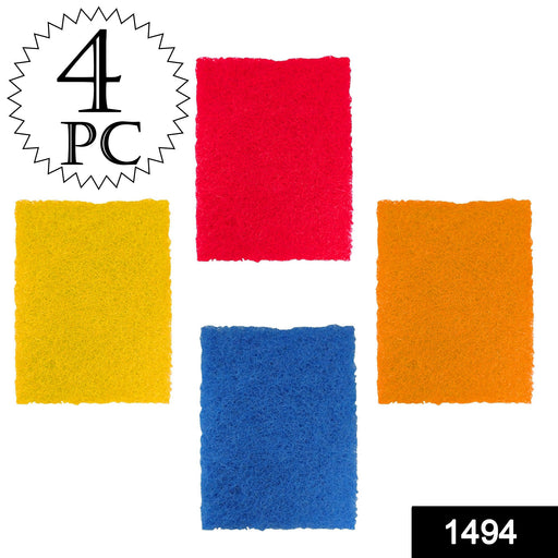 Kitchen Scrubber Pads for Utensils / Tiles Cleaning (Pack of 4) by Your Brand